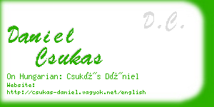 daniel csukas business card